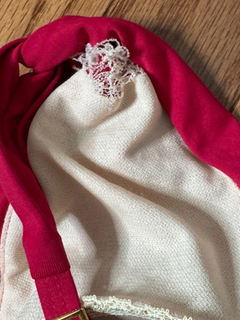 La Blanca Red One Piece Swim Suit Size 12 - Picture 4 of 5